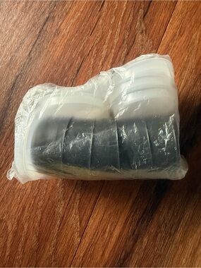 Tupperware Smidgets - set of 5 black and clear
